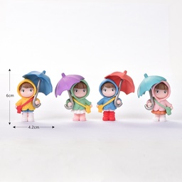 [p2956] 撑雨伞女孩-pvc版