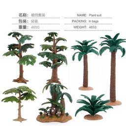 [p3173] 高仿真树木草丛植物套装